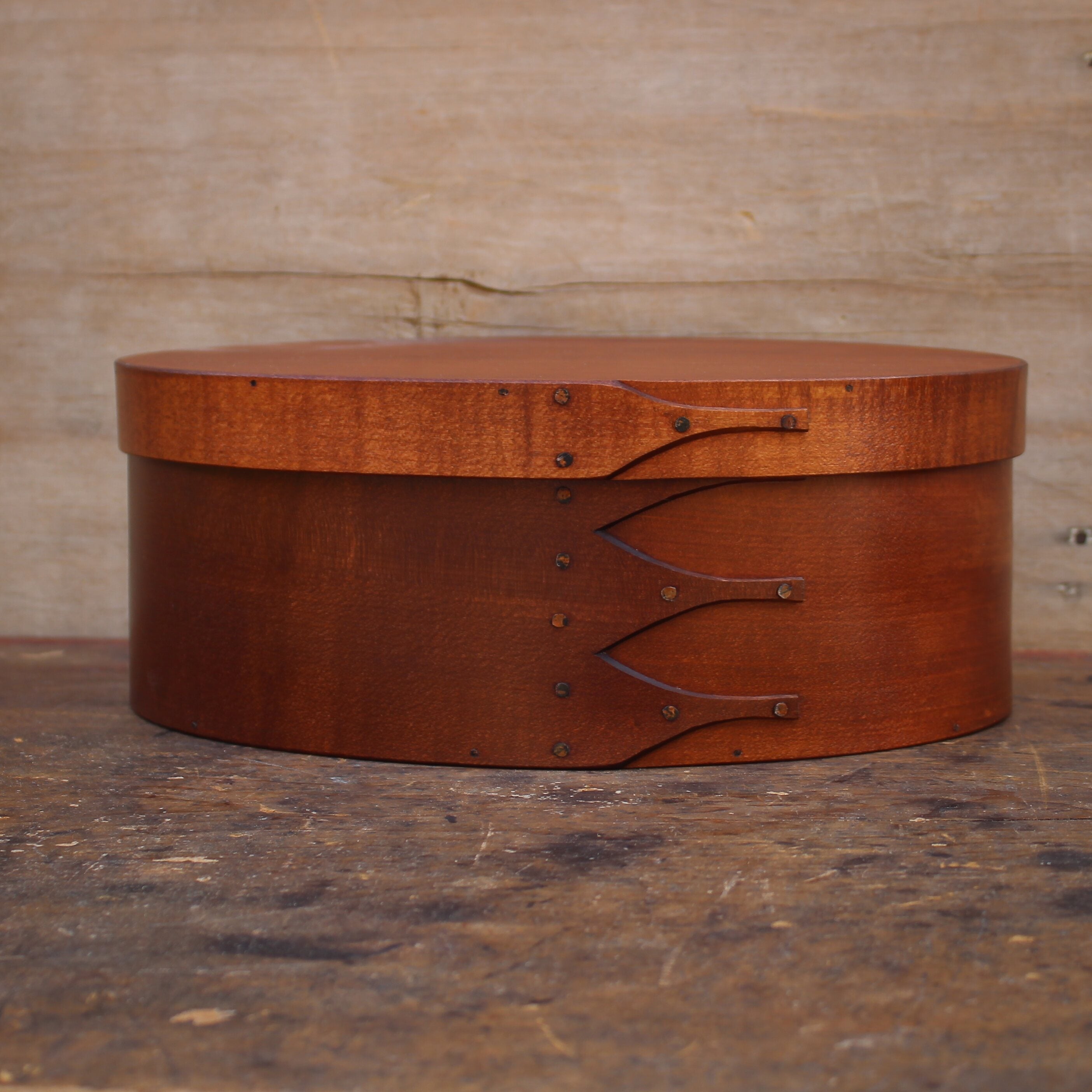 Size #5 Oval Box, Antiqued Natural Finish **2nd, Discounted**