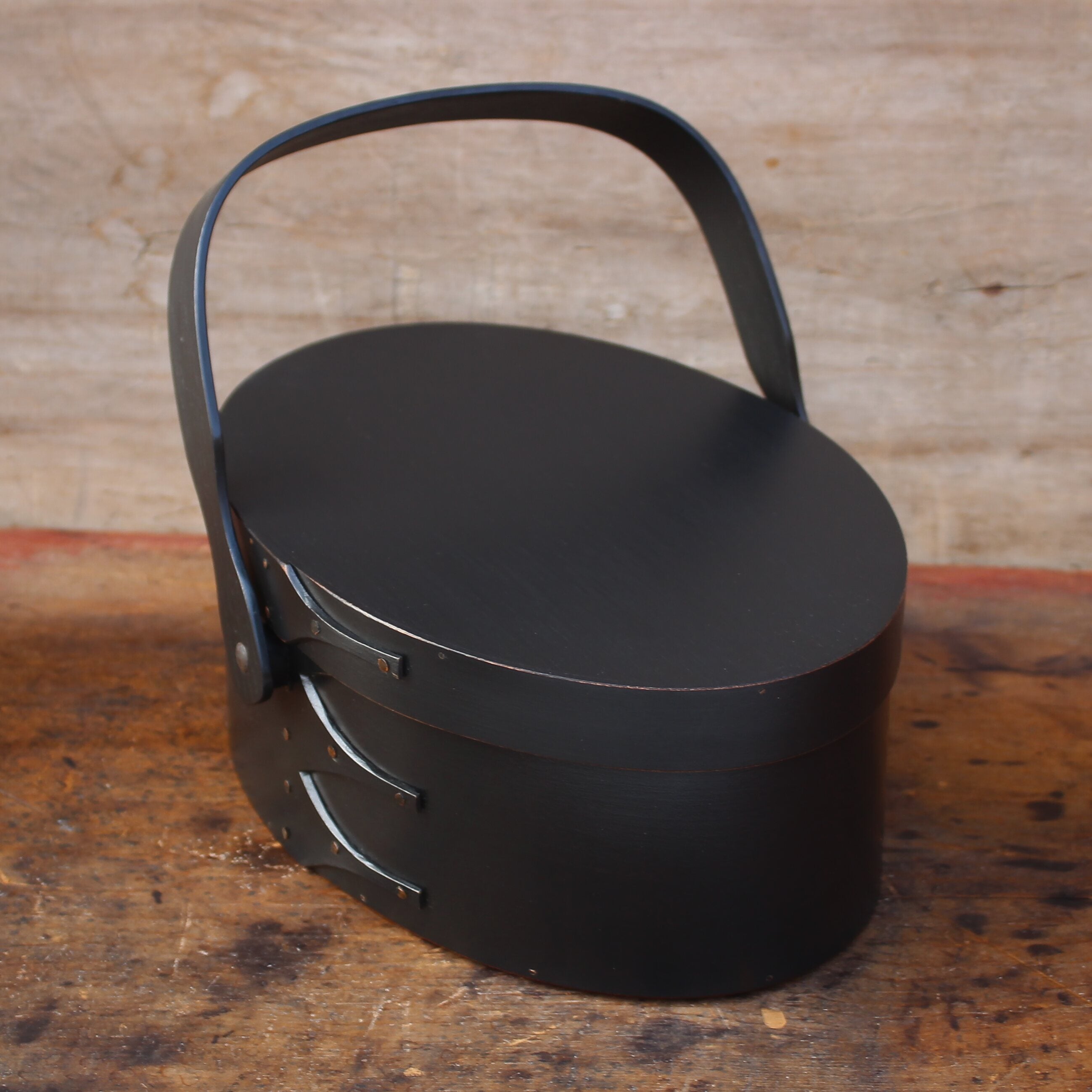 Swing Handle Carrier, Black Milk Paint Finish