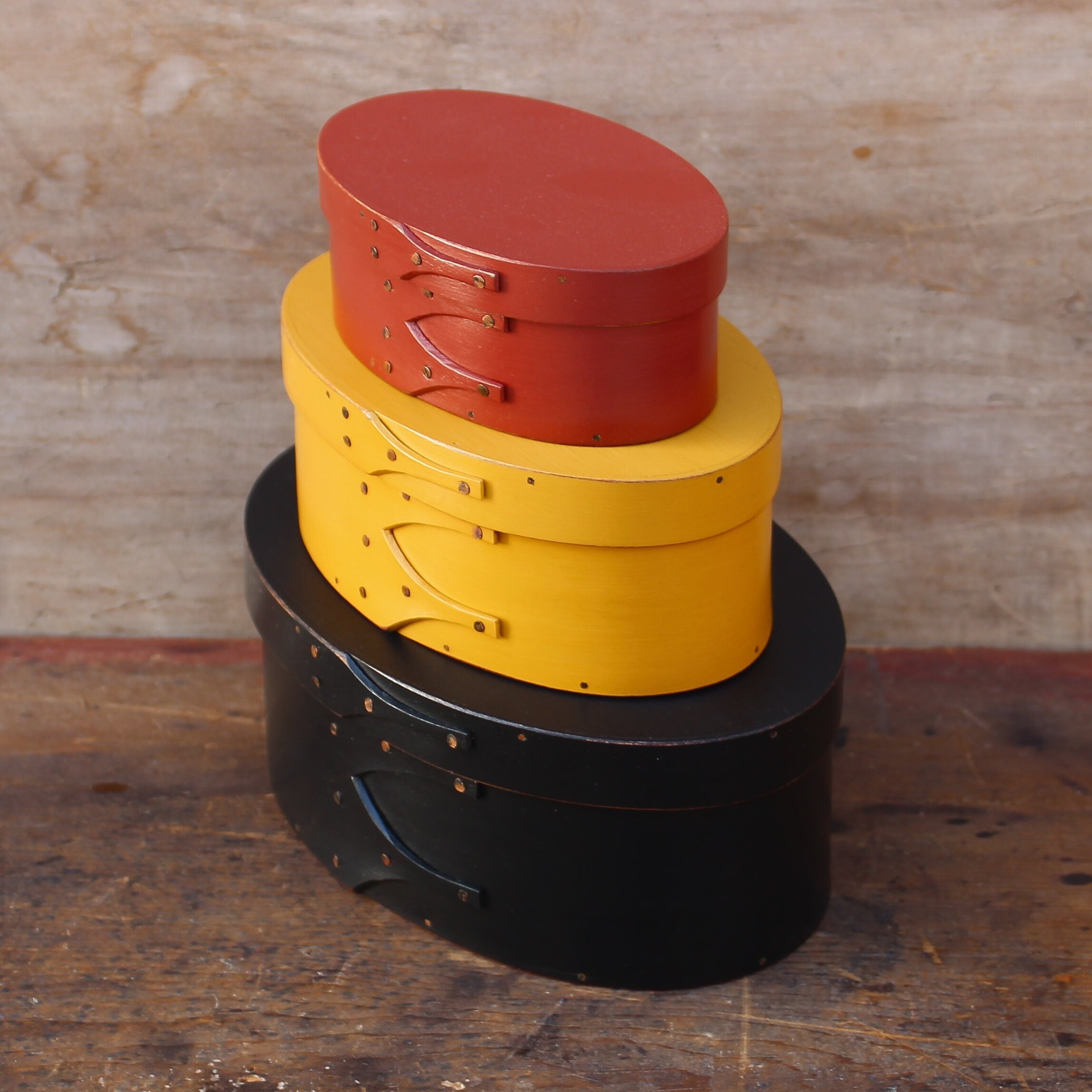 Stack of Three Shaker Oval Boxes - Sizes #1 to #3