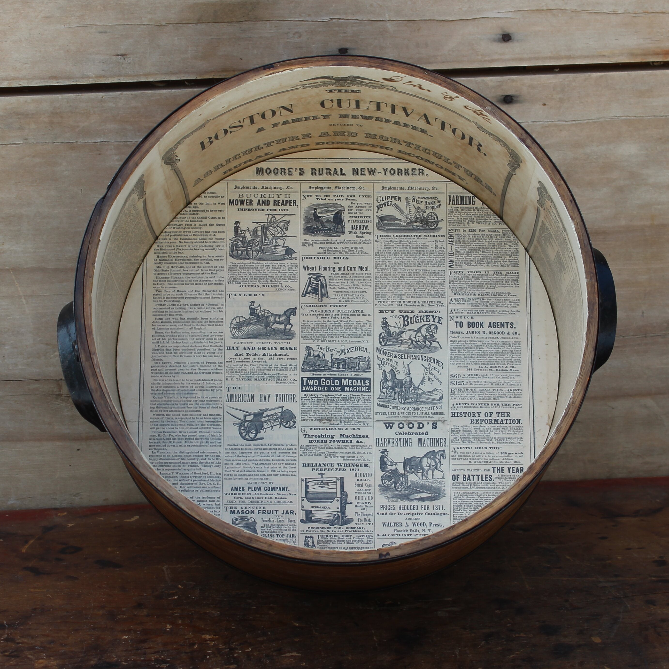 Antique Dry Measure — Mexican War to Civil War: Three Authentic Newspapers, 1847–1871