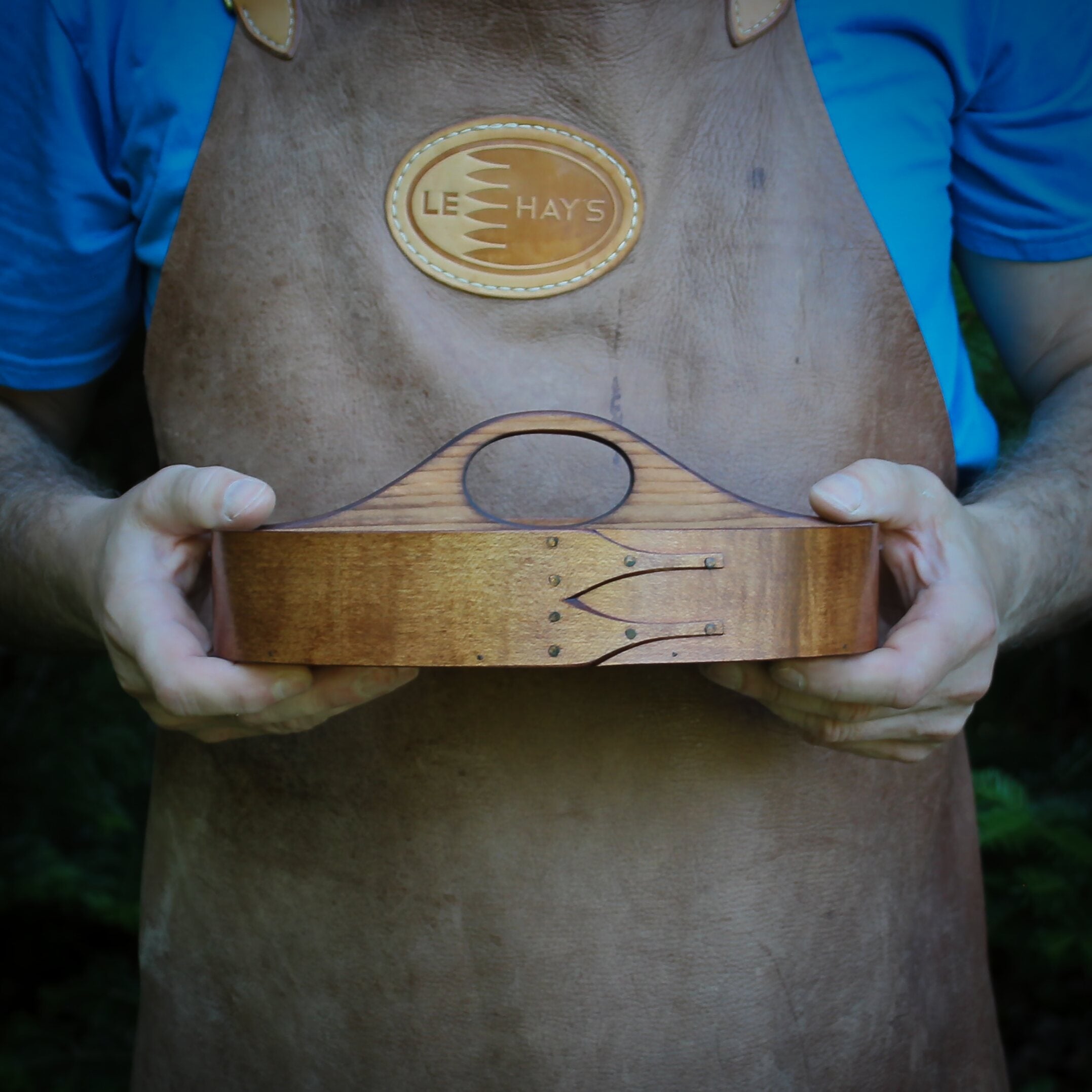 Ready to Ship – Size #5 Divided Carrier – Antiqued Natural