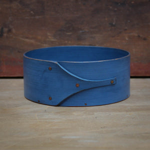 Shaker Style Pin Cushion Base for Needlework, LeHays Shaker Boxes, Handcrafted in Maine, Blue Milk Paint Finish