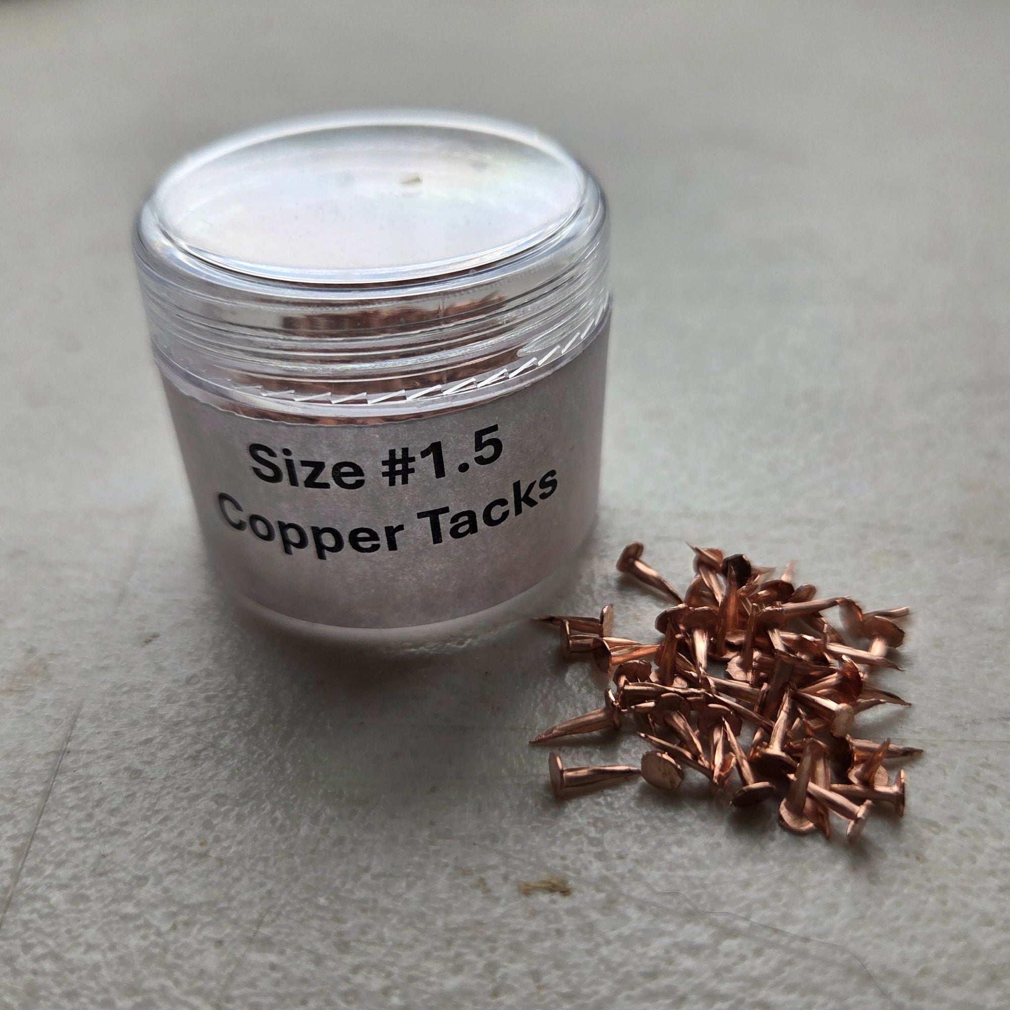 Size #1½ Copper Tacks – ⅝ oz package