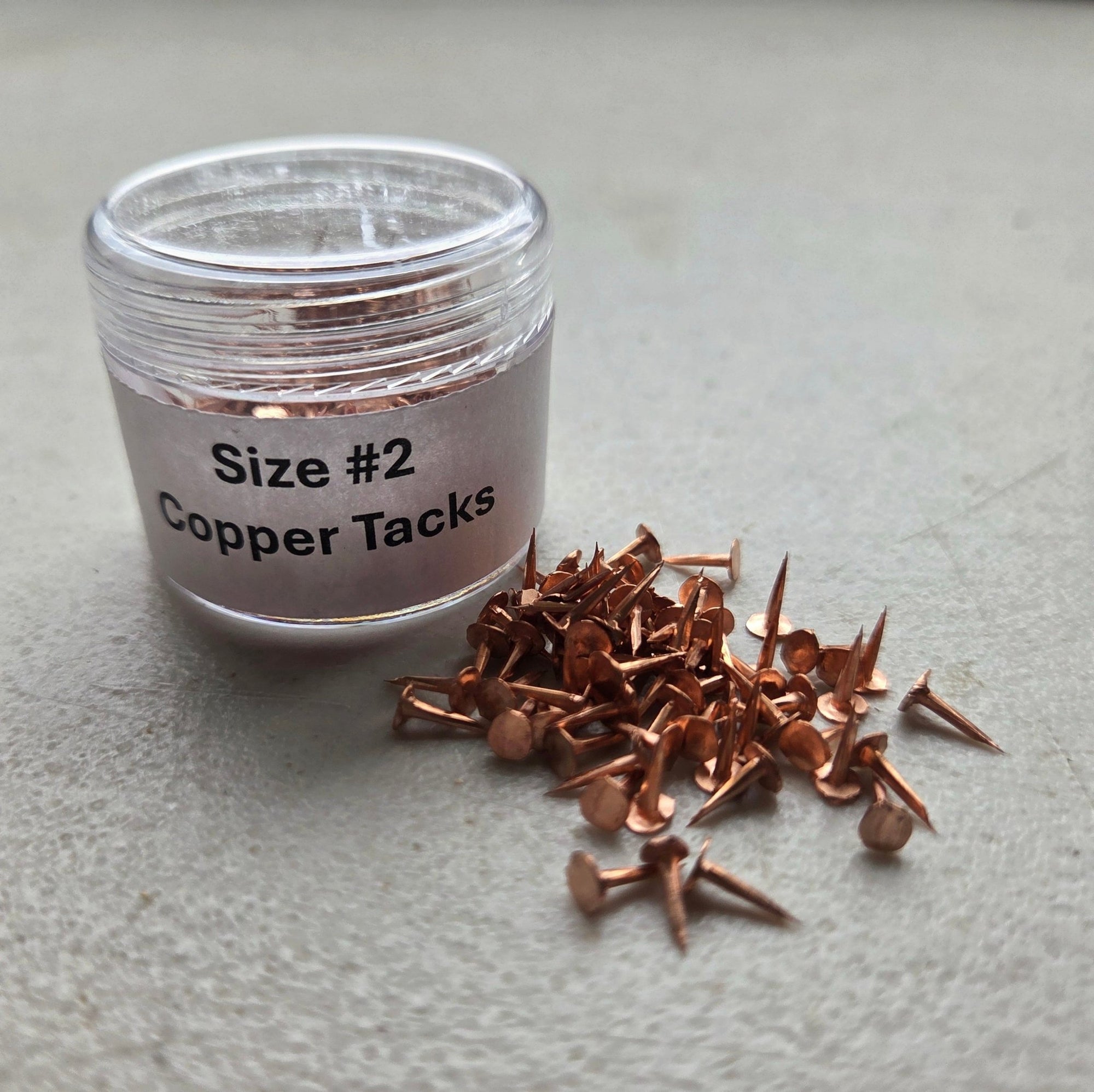 Size #2 Copper Tacks – 1 oz package
