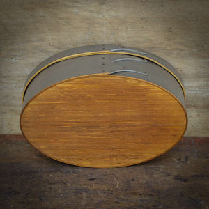 Shaker Oval Box, Size #3, LeHays Shaker Boxes, Handcrafted in Maine.  Bottom View