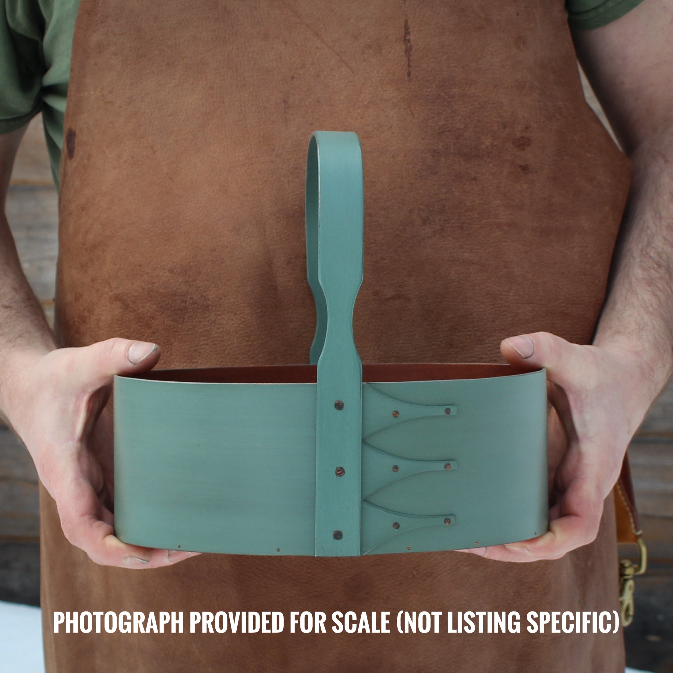 Size #5 Carrier, Green Milk Paint Finish