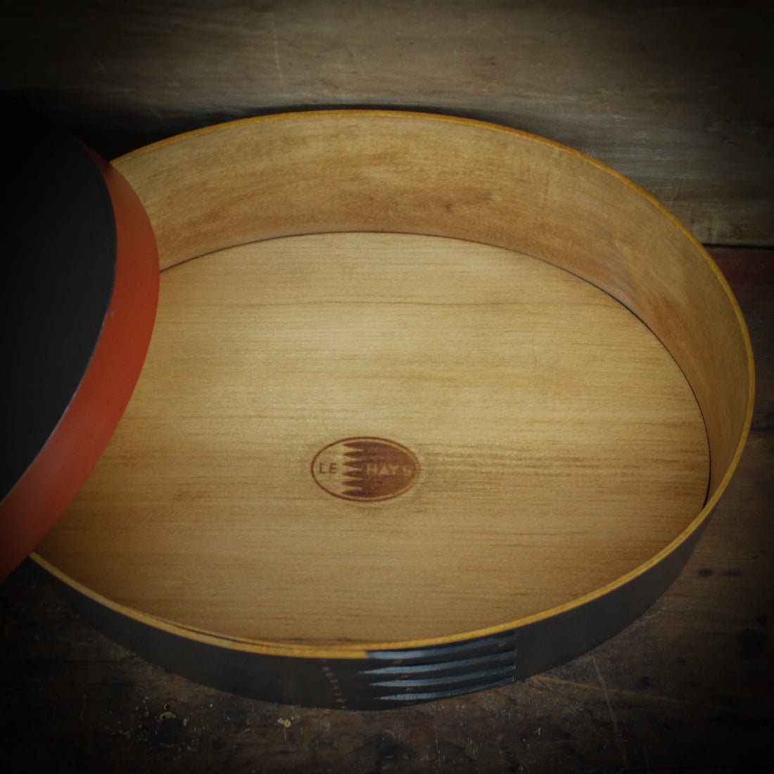 Shaker Oval Box, Size #6, LeHays Shaker Boxes, Handcrafted in Maine.  Interior View