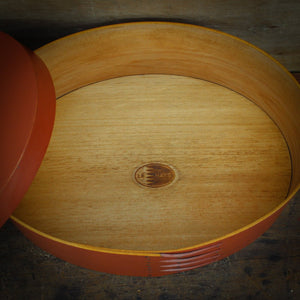 Shaker Oval Box, Size #7, LeHays Shaker Boxes, Handcrafted in Maine.  Interior View