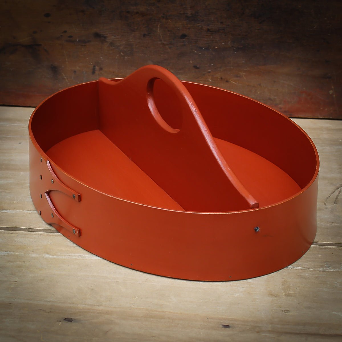Handcrafted Shaker box in oval shape, perfect for sewing essentials, made in Maine.